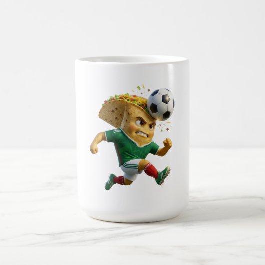Mexico Soccer Mug - Funny Taco Football Tournament コーヒーマグカップ (中央)