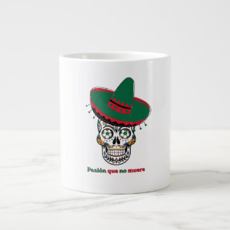 Mexico Soccer Skull 2026 - Pasión Que No Muere Foo ジャンボコーヒーマグカップ