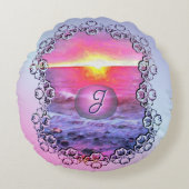 Mexico Sunset 0909 ラウンドクッション (正面)