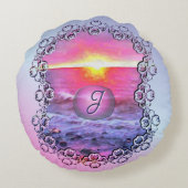 Mexico Sunset 0909 ラウンドクッション (裏面)