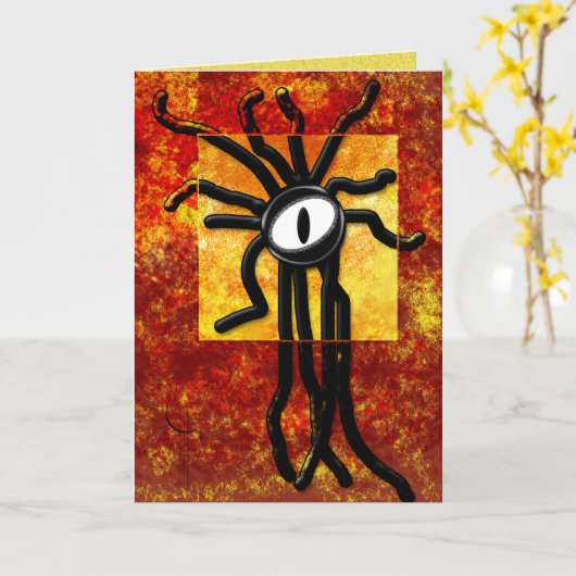 Meyeの人 カード (黄色い花)