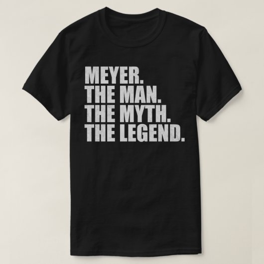 MeyerMeyerファミリー名Meyer姓Meyer Surna Tシャツ (デザイン正面)