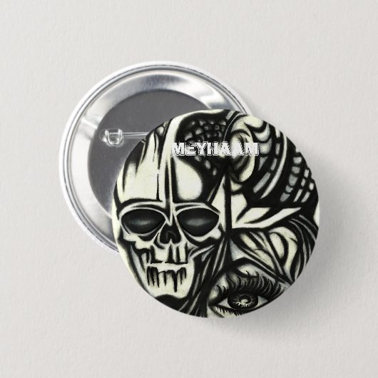 MEYHAAM 缶バッジ (正面&裏面)