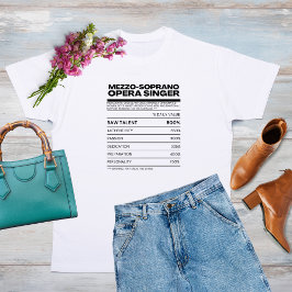 Mezzo Soprano原料情報Tシャツ Tシャツ