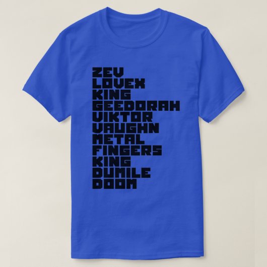 MF DOOMトリビュート  Tシャツ (デザイン正面)