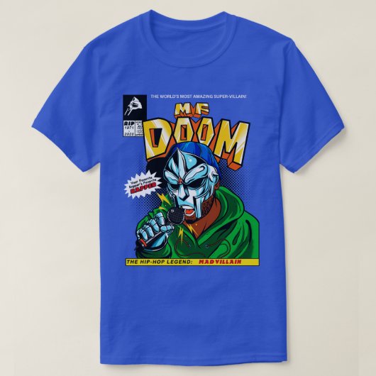 MF DOOM漫画の献上品 Tシャツ (デザイン正面)