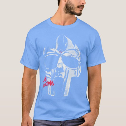 Mf DOOM 網点イラスト  おもしろTシャツ Tシャツ (正面)