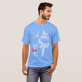 Mf DOOM 網点イラスト  おもしろTシャツ Tシャツ (正面フル)