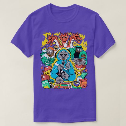 MF DOOM FRIENDS野球Tシャツ Tシャツ (デザイン正面)