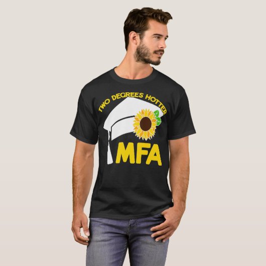 MFAマスターズファインアート2度ホッターおもしろい Tシャツ (正面フル)