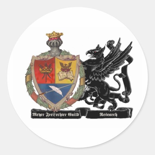 MFFGリサーチステッカー ラウンドシール (正面)