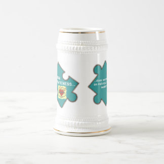MFH2ステイン- AutismAwarenessSEAGREEN ビールジョッキ