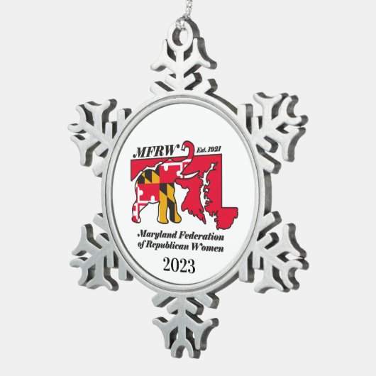 MFRWプーターオーナメント スノーフレークピューターオーナメント (右)