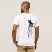 MGの白のティー Tシャツ (裏面フル)