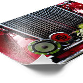 MGクラシック英国スポーツモーターカー フォトプリント            (角)