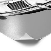 MGコンバーチブルスポーツカーイラストレーション フォトプリント            (角)