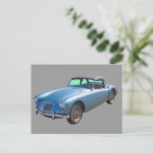 MGコンバーチブルスポーツカー ポストカード (スタンド正面)