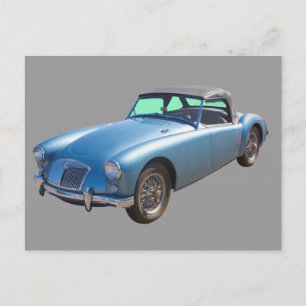 MGコンバーチブルスポーツカー ポストカード