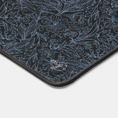 MGブラックボタニカルパターンデスクマット デスクマット (コーナー)