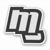 MG拳カスタムカットのステッカー シール (正面)