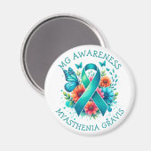 MG認識度 |重症筋無力症リボン マグネット (正面/裏面)