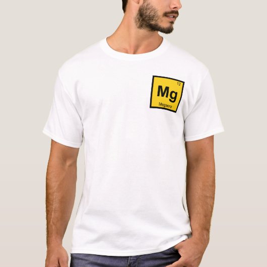 Mg - メガイラ エリニュエス 化学周期表 tシャツ (正面)