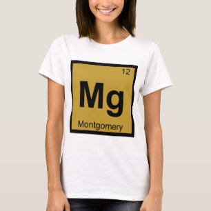 Mg - モントゴメリー市化学周期表 tシャツ