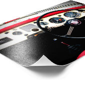 MG A英クラシック国スポーツカーインテリア フォトプリント            (角)