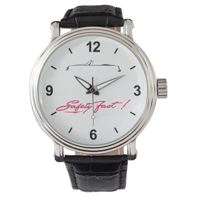 MG B mit Safety Fast Armbanduhr 腕時計 (正面)