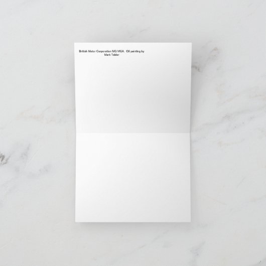 MG MGAノテカード カード (内部)