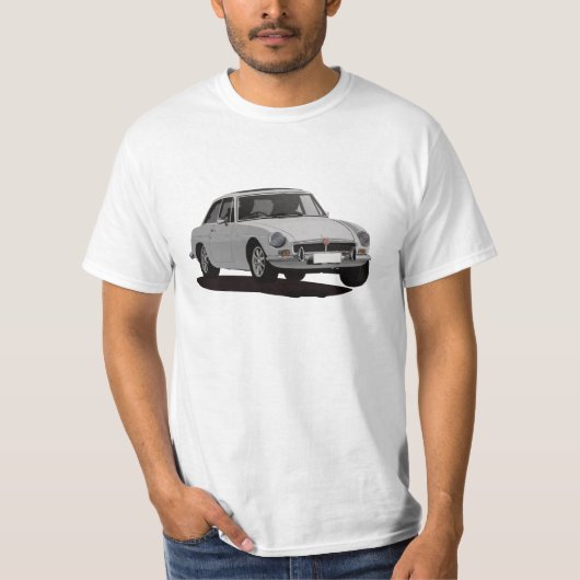 MG MGB GT – グレー Tシャツ (正面)