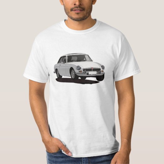 MG MGB GT – 白 Tシャツ (正面)