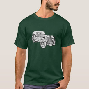 Mg Tcの旧式なスポーツ・カーのイラストレーション Tシャツ