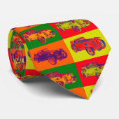 Mg Tcカラフルアンティークカーポップ・アートのアート ネクタイ (ロール)