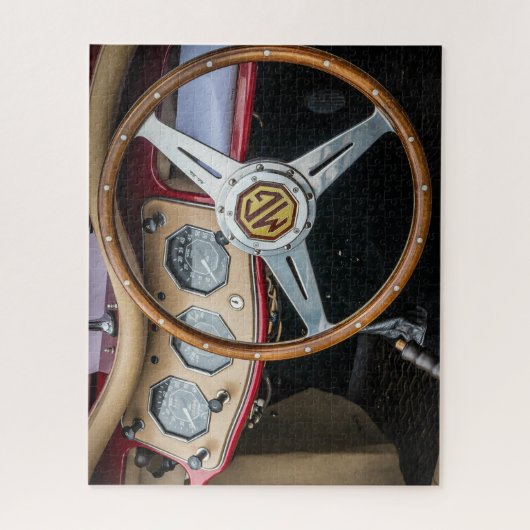 MG TFクラシックイギリスのスポーツカー ジグソーパズル (縦)