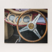 MG TFクラシックイギリスのスポーツカー ジグソーパズル (横)