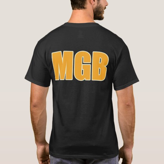MGBの黄色 Tシャツ (裏面)