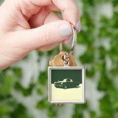 MGB、1971年 – Racing Green (軽いキーチェーン) キーホルダー (手)