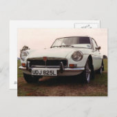 MGBGTスポーツカー ポストカード (正面/裏面)