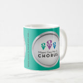 MGMCロゴマグ – ティール(緑がかった色) コーヒーマグカップ (正面右)