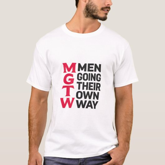 MGTOW メンズ Tシャツ (正面)