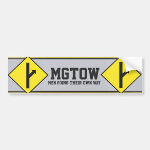 MGTOW – 男性が自分の道を進む バンパーステッカー