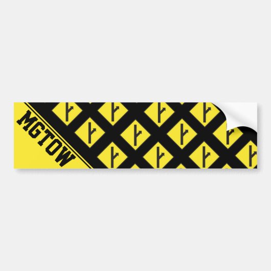 MGTOW -行っている人彼らの自身の方法 バンパーステッカー (正面)