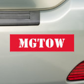 MGTOW -行っている人彼らの自身の方法 バンパーステッカー (車上)