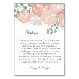 MHをテーブルカードありがとう テーブルナンバー