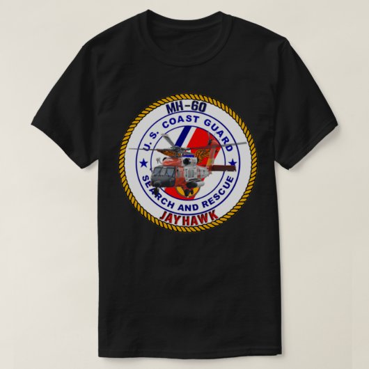 MH60 Jayhawk USCG SAR Tシャツ (デザイン正面)