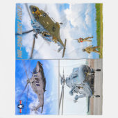 MH-139Aグレーウルフ フリースブランケット (正面)