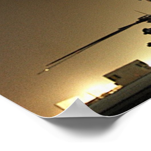 MH-53低ヘリコプターの舗装 ポスター (角)