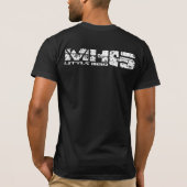 MH-6小鳥メンズベーシックBella Canvas T-S Tシャツ (裏面)