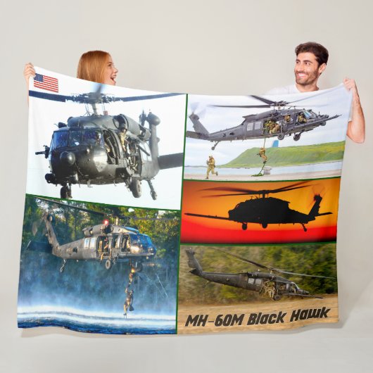 MH-60Mブラックホーク フリースブランケット (インサイチュ)